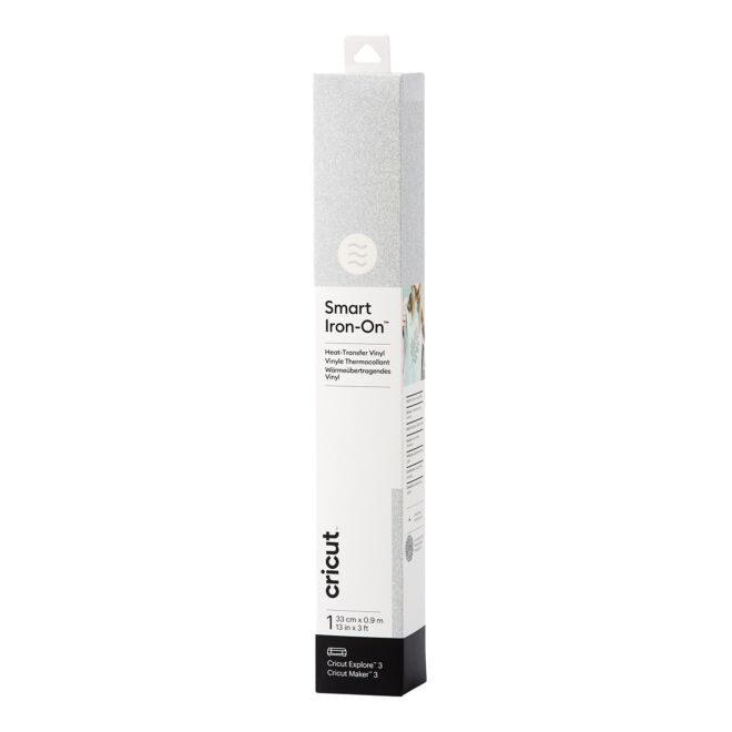 Cricut Smart Iron-on 33x91cm (Glitter Silber)