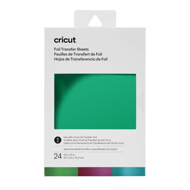 Cricut Foil Transfer Sheets Sampler 4 x 6" JEWEL
