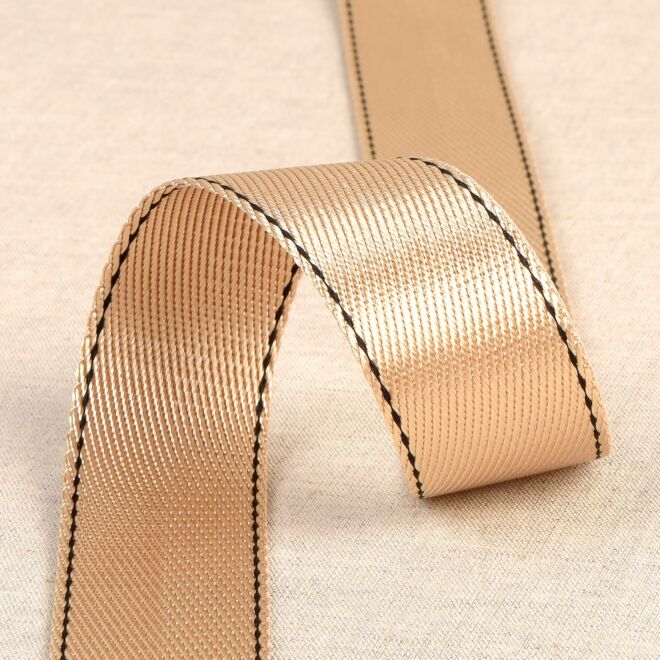 30mm Gurtband mit Naht ecru