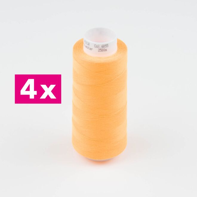 Amann-Mettler Trojalock Overlockgarn No. 120, 4x2500m/gleiche Farbe - Farbe: 6055