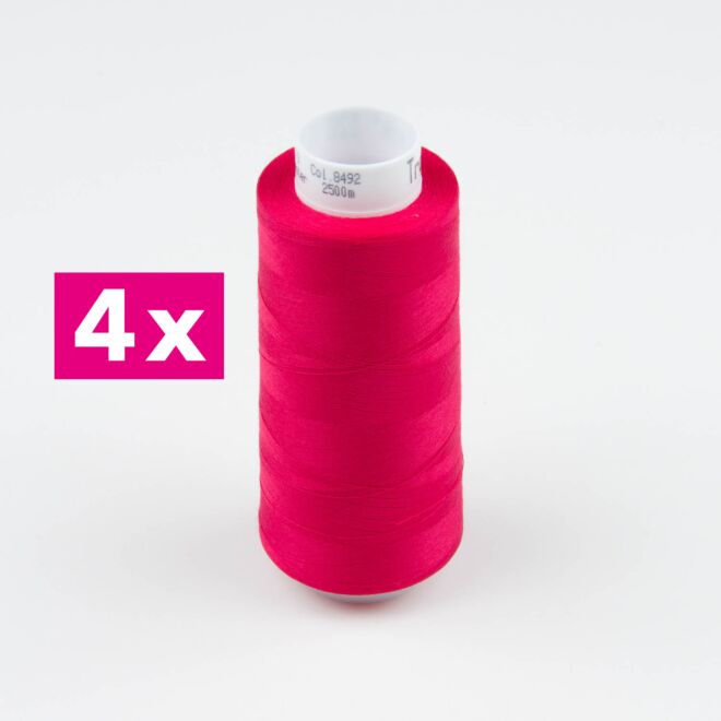 Amann-Mettler Trojalock Overlockgarn No. 120, 4x2500m/gleiche Farbe - Farbe: 8492
