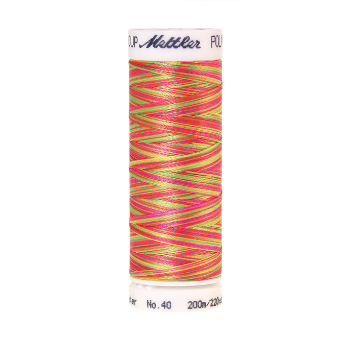 Amann Mettler Poly Sheen Multi, 200m Spule in Sporty Neons Die Multifarben harmonieren perfekt mit dem unifarbenen Poly Sheen