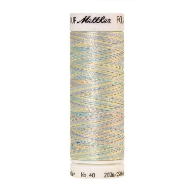 Amann Mettler Poly Sheen Multi, 200m Spule in Baby Boy Pastels Die Multifarben harmonieren perfekt mit dem unifarbenen Poly Sheen