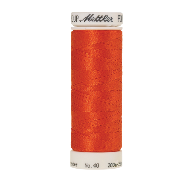 Amann Mettler Poly Sheen Red Pepper glänzt durch den trilobalen Fadenquerschnitt besonders schön. Zum Sticken, Quilten, Nähen. 200m Spule