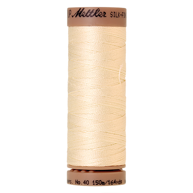 Silk-Finish Cotton 40, 150m - Antique White: Reines Baumwollgarn aus 100% langstapliger, ägyptischer Baumwollte von Amann Mettler