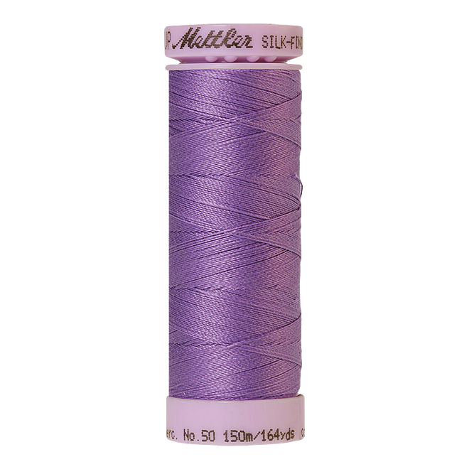 Silk-Finish Cotton 50, 150m - English Lavender: Reines Baumwollgarn aus 100% langstapliger, ägyptischer Baumwollte von Amann Mettler