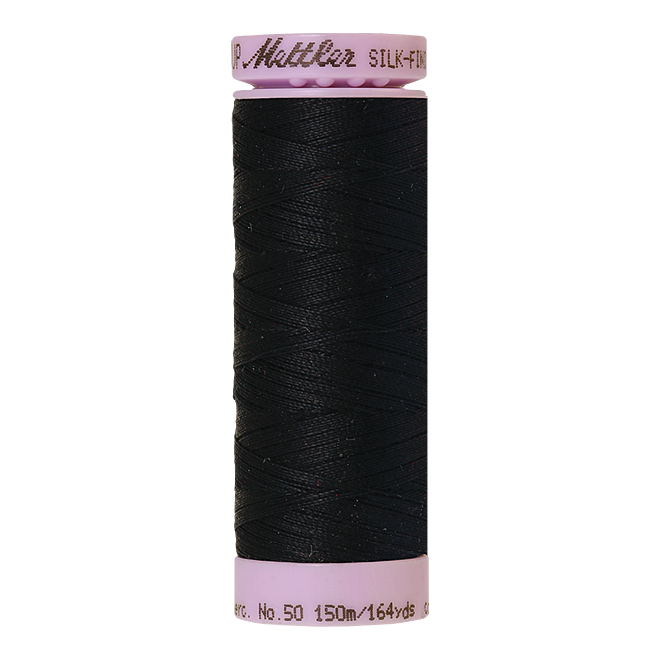 Silk-Finish Cotton 50, 150m - Space: Reines Baumwollgarn aus 100% langstapliger, ägyptischer Baumwollte von Amann Mettler