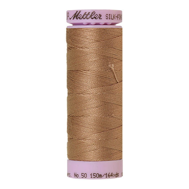 Silk-Finish Cotton 50, 150m - Praline: Reines Baumwollgarn aus 100% langstapliger, ägyptischer Baumwollte von Amann Mettler