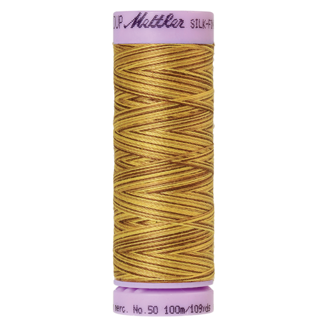 Silk-Finish Multi 50, 100m - Choco Banana : Reines Baumwollgarn aus 100% langstapliger, ägyptischer Baumwollte von Amann Mettler