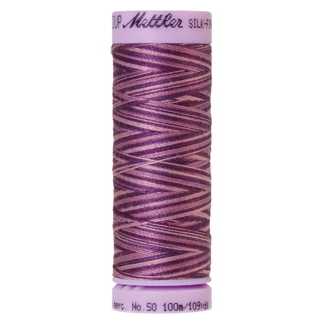 Silk-Finish Multi 50, 100m - Lilac Bouquet : Reines Baumwollgarn aus 100% langstapliger, ägyptischer Baumwollte von Amann Mettler