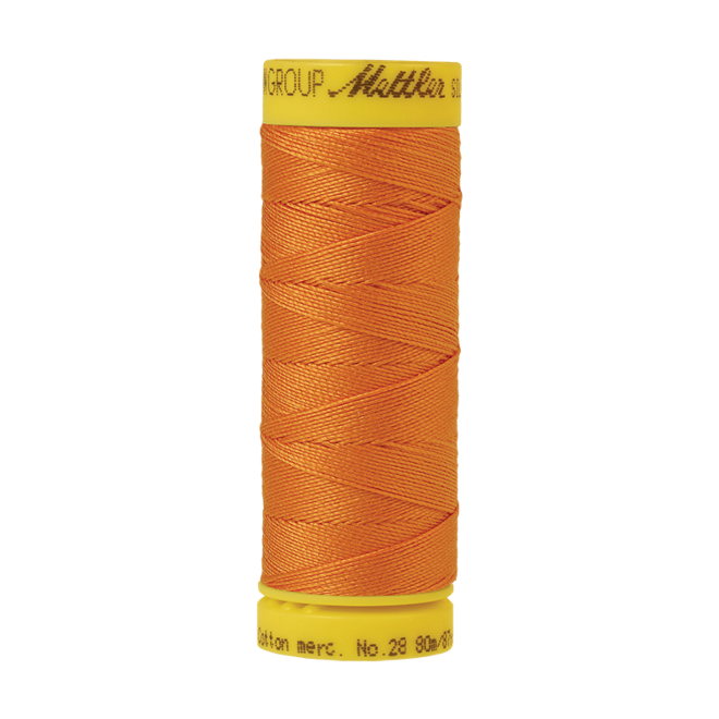 Silk-Finish Cotton 28, 80m - Pumpkin: Reines Baumwollgarn aus 100% langstapliger, ägyptischer Baumwollte von Amann Mettler