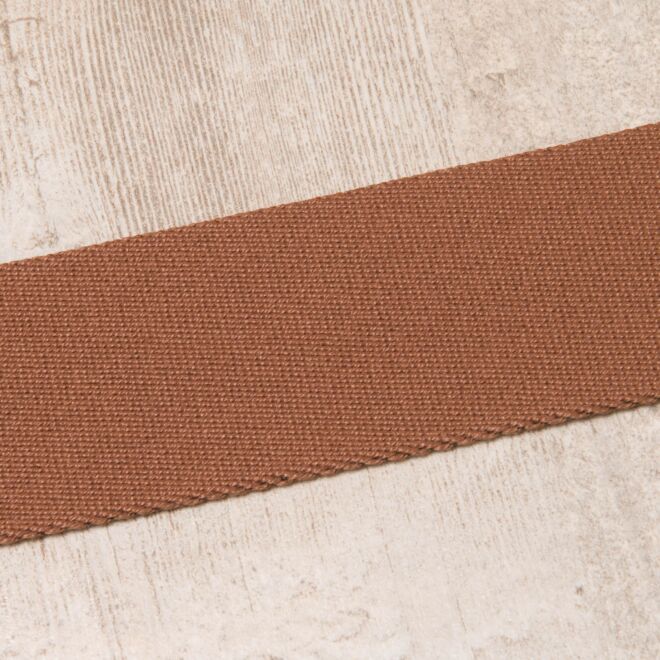 40mm Gurtband "Bonnie" Uni schokobraun