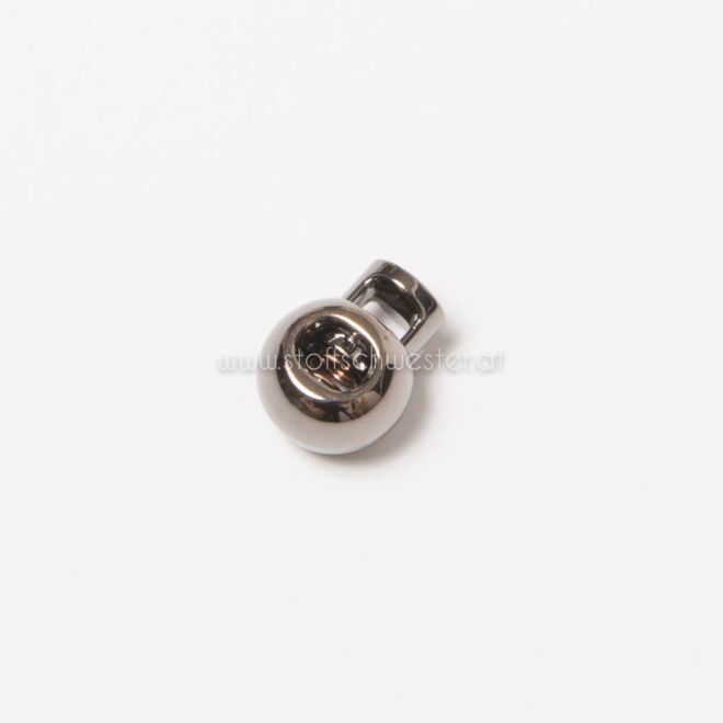 5mm Kordelstopper "Kugel"  anthrazit