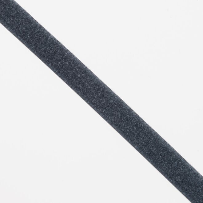 20mm Endlos-Klettverschluss "Flauschband" dunkelgrau