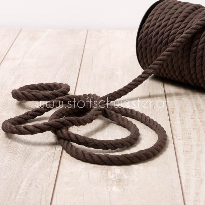 10mm Kordel "soft" braun