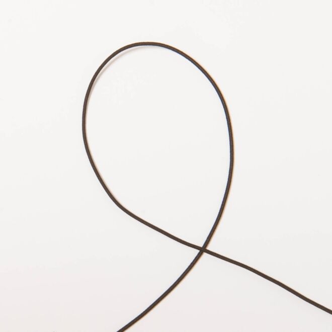 1,2mm Gummikordel braun