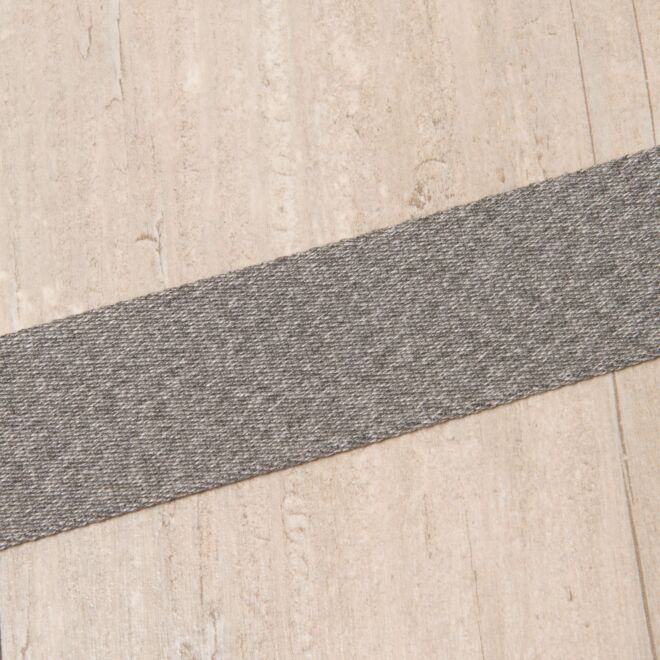 40mm Gurtband "Bonnie" Uni grau-meliert 