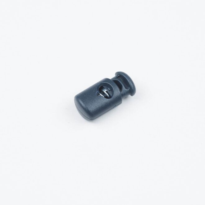 3mm Kordelstopper Zylinder dunkelblau