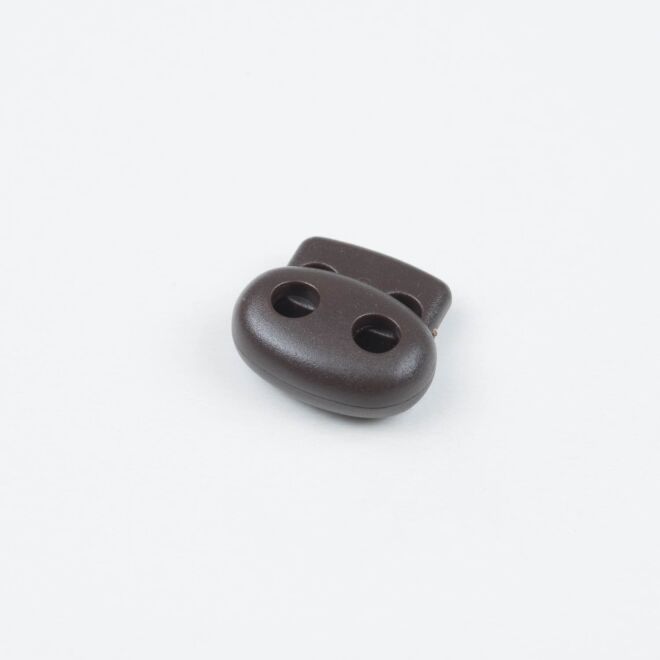 5mm Kordelstopper Duo dunkelbraun