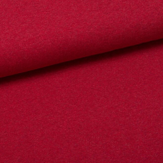 Feinstrickbündchen meliert burgundy