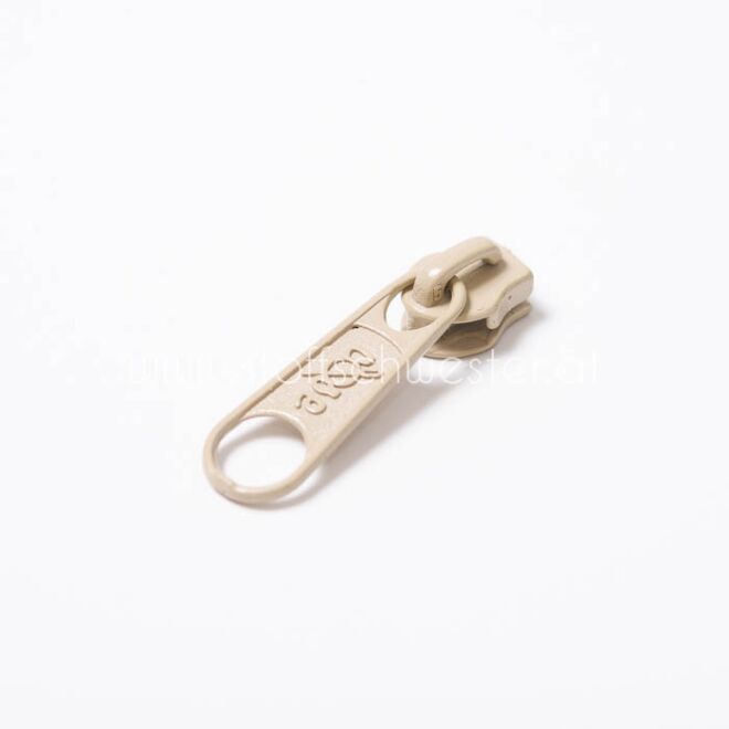3mm Non-Lock Schieber dunkelbeige (3 Stück)