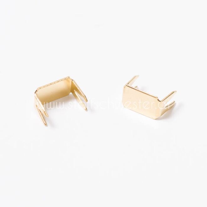 5mm Reißverschluss-Stopper unten - gold (10 Stück)