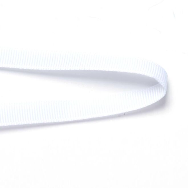 9mm Ripsband weiß