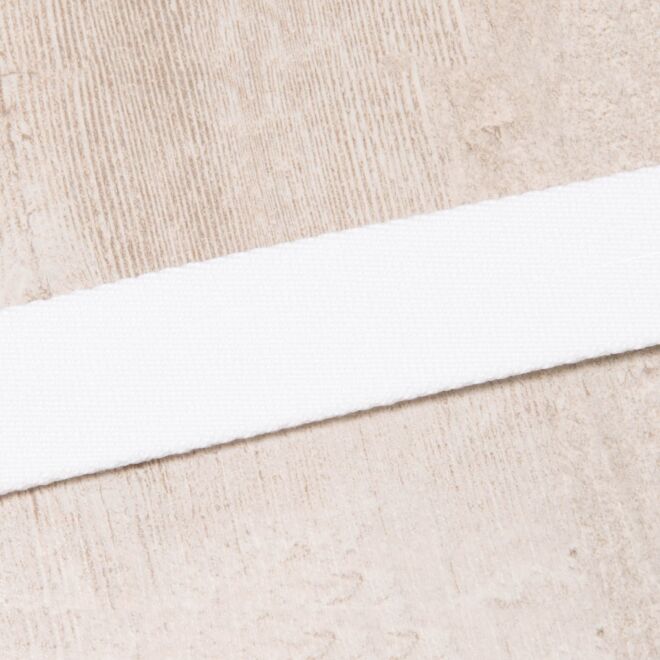 30mm Gurtband "Bonnie" Uni weiß