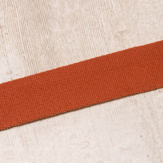 30mm Gurtband "Bonnie" Uni rostrot