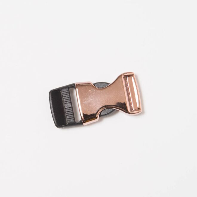 20mm Metallic-Rucksackschnalle rosègold