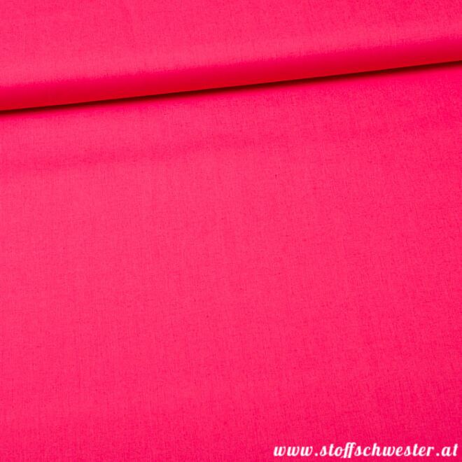 Stoffschwesters Unibaumwolle Soft Touch pink