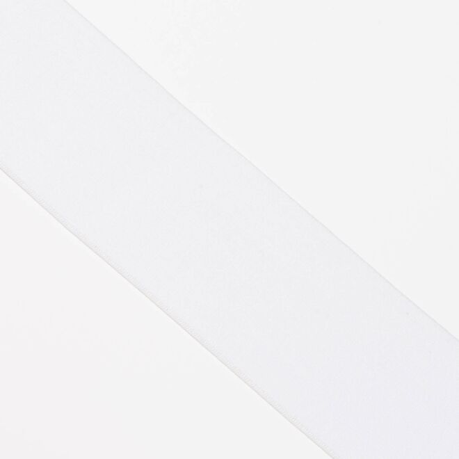 60mm Doubleface Gummiband "Soft" weiß