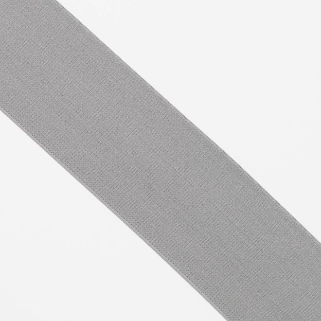 60mm Doubleface Gummiband "Soft" grau