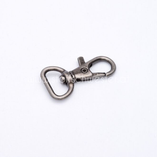 15mm Karabinerhaken anthrazit