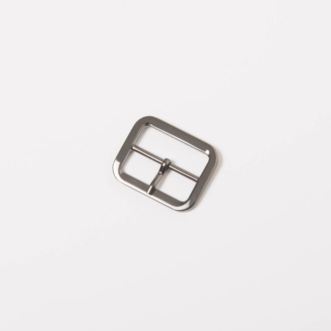 30mm Gürtelschnalle "runde Ecken" gunmetal