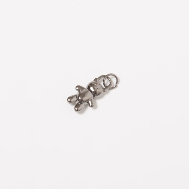 3cm Großer Bär Anhänger gunmetal