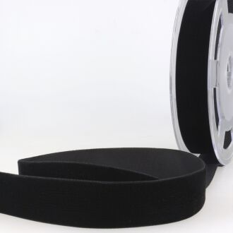 10mm Hochdichtes Samtband schwarz