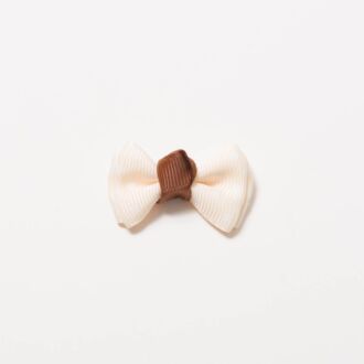 Grosgrain-Schleife Multi II 4cm beige-braun