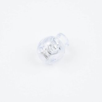 4mm Kordelstopper rund transparent