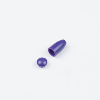 3mm Kordelende Kegel 2-teilig lila