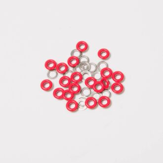BabySnap Ösen mit Scheiben 5mm rot