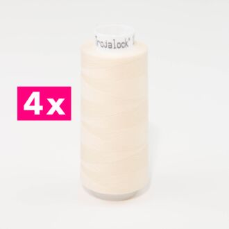 Amann-Mettler Trojalock Overlockgarn No. 120, 4x 2500m/gleiche Farbe - bast
