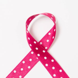 15mm Satinband Dots magenta