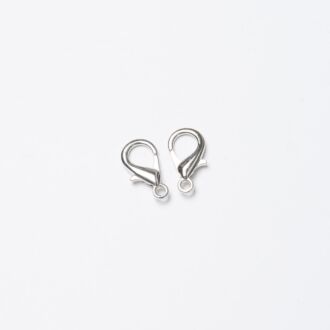 2,5mm Karabinerhaken silber (2 Stück)