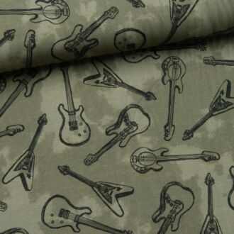 E-Gitarre Jersey armygrün
