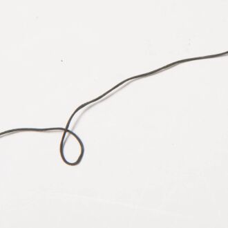 1mm Echtleder-Band schwarz matt