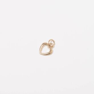 1,5cm Herz Anhänger gold