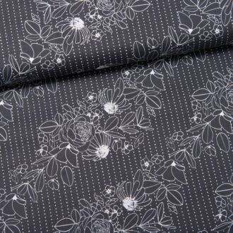 Geo Florals - Wild and Wonderful schwarz