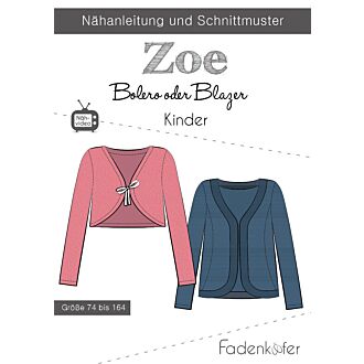Papierschnittmuster Bolero 